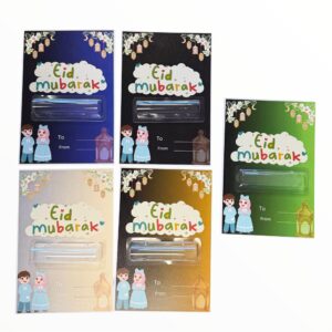 5-Color Eid Money Card Set – Unique Shades
